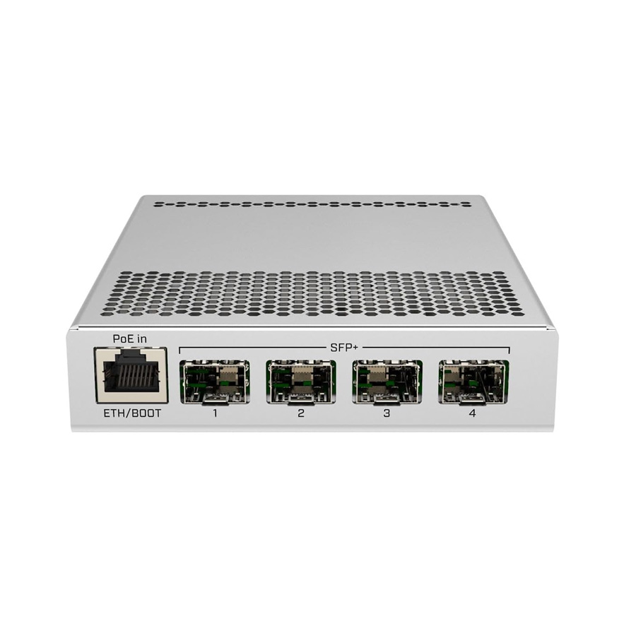CLOUD ROUTER SWITCH MIKROTIK CRS305-1G-4S+IN ADMINISTRABLE L3/L2 DUAL BOOT DE 4 PUERTOS 10G SFP+ + 1 PUERTO GIGABIT OS L5