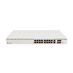 CLOUD ROUTER SWITCH MIKROTIK CRS320-8P-8B-4S+RM ADMINISTRABLE L3/L2 DUAL BOOT DE 16 PUERTOS GIGABIT 8PoE +8PoE++ 600W + 4 PUERTOS 10G SFP+ OS L5 RACKEABLE