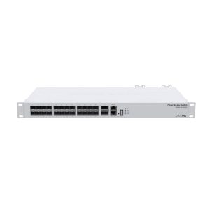 CLOUD ROUTER SWITCH MIKROTIK CRS326-24S+2Q+RM ADMINISTRABLE L3/L2 DUAL BOOT DE 24 PUERTOS 10G SFP+ + 2 PUERTOS 40G QSFP+ + 1 PUERTO GIGABIT USB 2xPSU OS L5 RACKEABLE