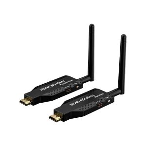 ADAPTADOR KIT EXTENSION ACTIVO HDMI 4K WIRELESS HASTA 50mts. + CABLE ALIMENTACIÓN USB