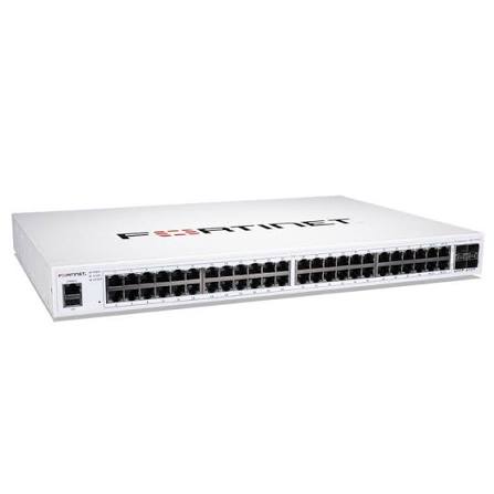 SWITCH FORTINET FORTISWITCH FS-148F ADMINISTRABLE L2 DE 48 PUERTOS GIGABIT + 4 PUERTOS 10GIGABIT SFP+ RACKEABLE