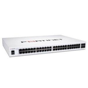 SWITCH FORTINET FORTISWITCH FS-148F-POE ADMINISTRABLE L2 DE 48 PUERTOS GIGABIT CON 24 PUERTOS POE+ 370W + 4 PUERTOS 10GIGABIT SFP+ RACKEABLE