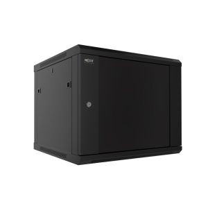 GABINETE RACK NEXXT NPC-F18U64B DE PARED CON PUERTA DE VIDRIO 18UR (90x60x45cm)