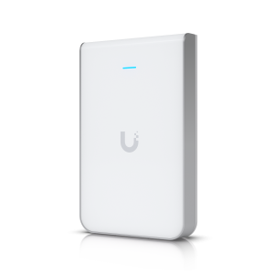ACCESS POINT WIRELESS WIFI 6 UBIQUITI U6 IN-WALL DUAL BAND MU-MIMO 4x4 5.3Gbps GIGABIT PoE+ + 4xGBT MONTAJE EN PARED NO PoE