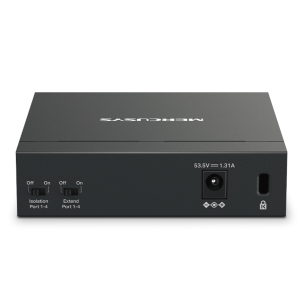 SWITCH MERCURYS MS105GP DE 5 PUERTOS GIGABIT 10/100/1000 CON 4 PUERTOS PoE+ 65W