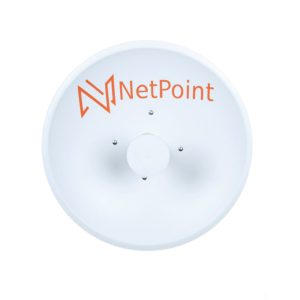 ANTENA NETPOINT NP5-DP-3FT PARABOLICA MIMO 2x2 2xN HEMBRA 34dBi 4.9-6.2GHz PtP