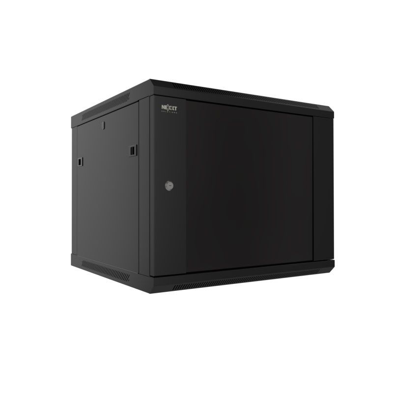 GABINETE RACK CERRADO NEXXT NPC-F15U66B AW222NXT41 DE PARED CON PUERTA DE VIDRIO 15UR (60x60x77cm)