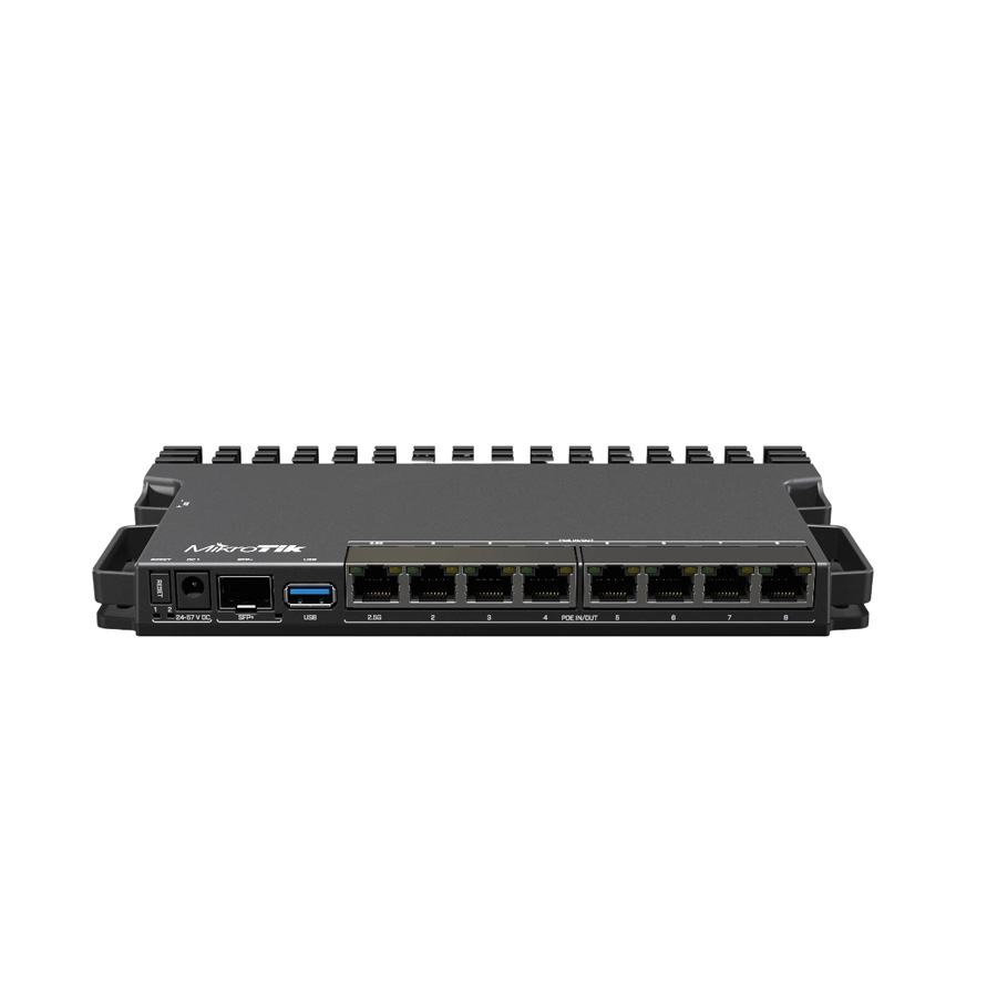 ROUTER MIKROTIK RB5009UG+S+IN DE 7 PUERTOS GIGABIT + 1 PUERTO 2.5GIGABIT + 1 PUERTO 10G SFP+ USB3.0 OS L5
