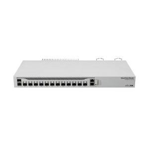 CLOUD CORE ROUTER MIKROTIK CCR2004-1G-12S+2XS DE 12 PUERTOS 10G SFP+ + 2 PUERTOS 25G SFP28, + 1 PUERTO GIGABIT 2xPSU OS L6 RACKEABLE