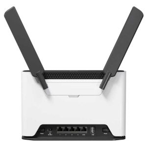 ROUTER MIKROTIK S53UG+5HAXD2HAXD-TC&R11E-LTE7 WIFI 6 AX1800 DE 4 PUERTOS GIGABIT + 1 PUERTO 2.5G + LTE CAT7 USB MICRO SIM OS L4