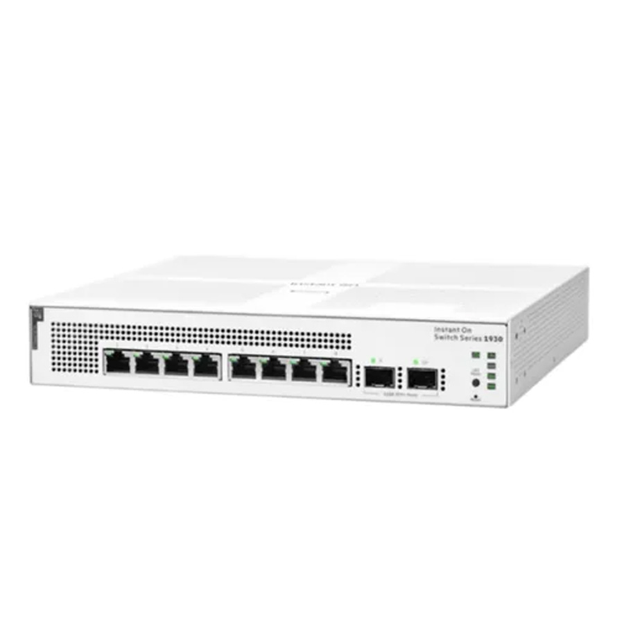 SWITCH HP ARUBA JL681A INSTANT ON 1930-8G-PoE+ ADMINISTRABLE L2 DE 8 PUERTOS GIGABIT 10/100/1000 PoE+ 124W RACKEABLE