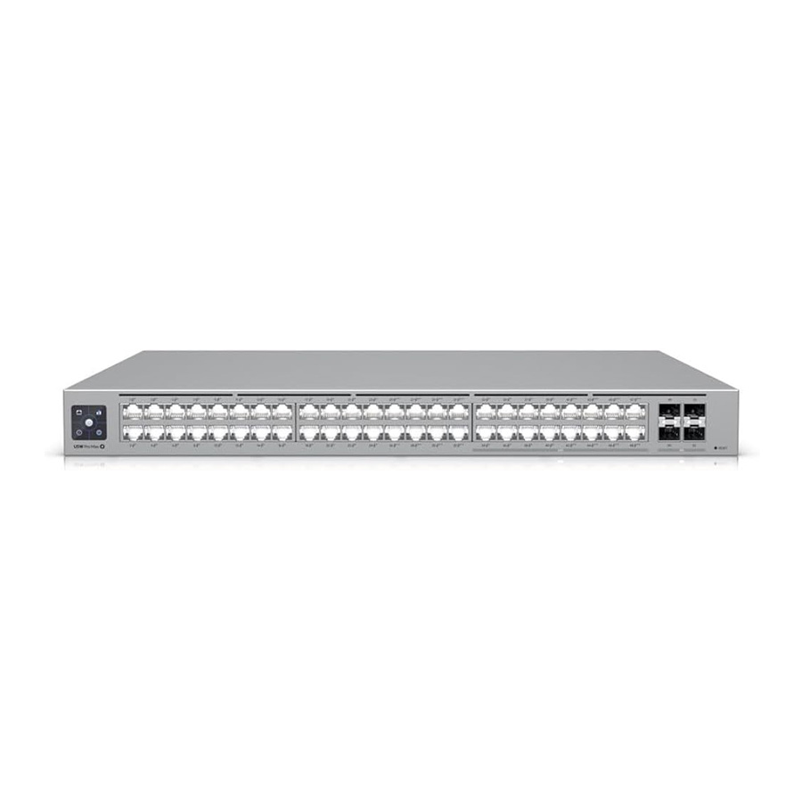 SWITCH UBIQUITI UNIFI USW-PRO-MAX-48 ADMINISTRABLE L3 DE 48 PUERTOS MULTIGIGABIT ETHERLIGHTING + 4 PUETOS 10G SFP+ RACKEABLE