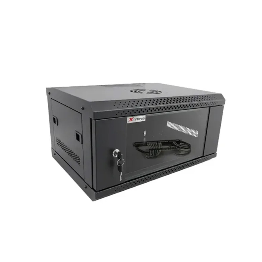 GABINETE RACK XT-W1-5409 XTRING COMPACTO DE PARED 9UR PUERTA VIDRIO (50.1x54x40cm)
