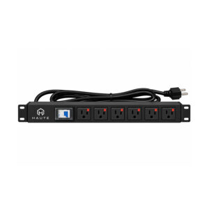 MULTITOMA PDU HORIZONTAL HAUTE HTE-PDU-H6 DE 6 TOMAS 1UR 120VAC